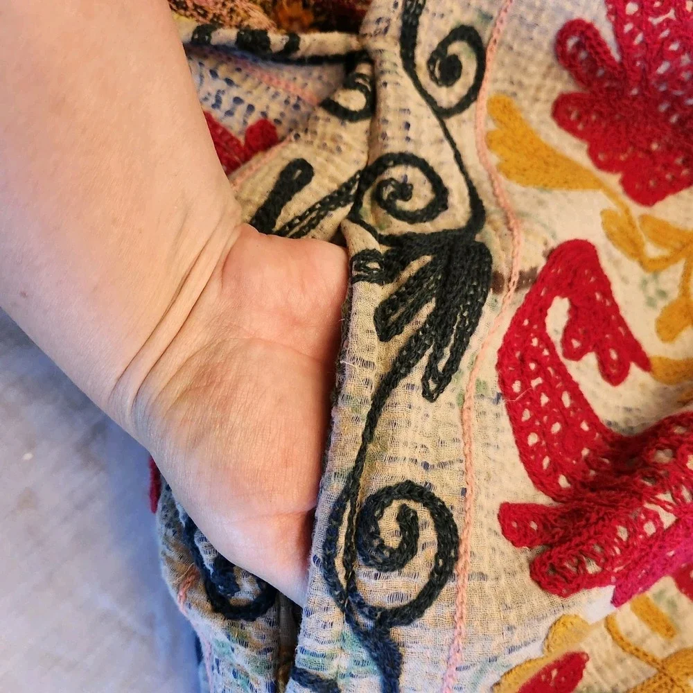 Kantha Bae Suzani Muu OS 0-22 NWT! Colorful Berries Flowers Boho Hippie Floral